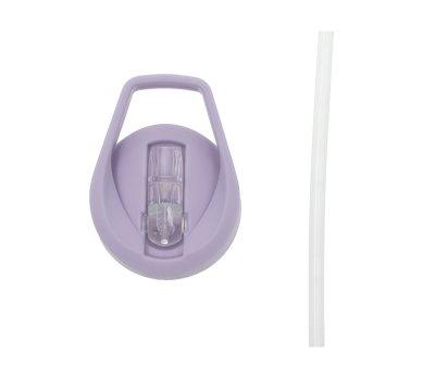 Botella Plstico con Pajita Glitter Stars Lilac Personalizable
