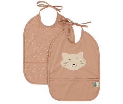 2 Waterproof Bibs Mr. Cat