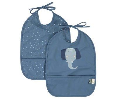 2 Waterproof Bibs Mr. Elephant