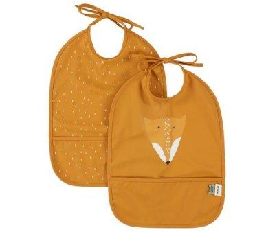 2 Waterproof Bibs Mr. Fox