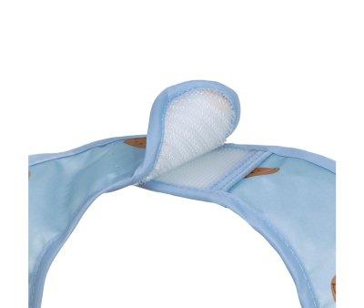 2 Baberos Impermeables Happy Smile Blue