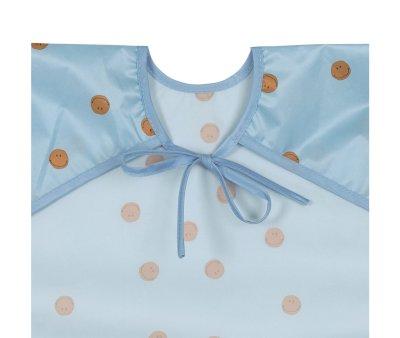2 Baberos con Mangas Happy Smile Blue