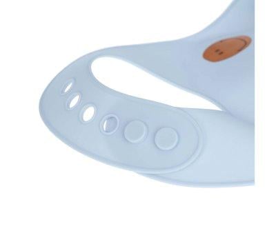 Bib Silicone Happy Smile Blue