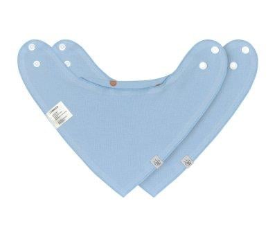 Pack of 2 Happy Smile Blue Bandana Bibs