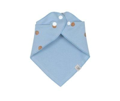 Pack of 2 Happy Smile Blue Bandana Bibs