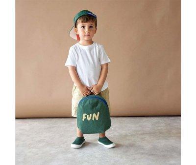 Mini Little Gang Fun Ocean Green Kids Backpack