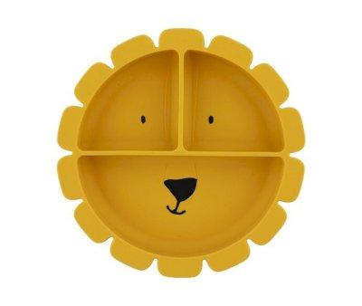 Mr. Lion Silicone Suction Plate with 3 Compartments
