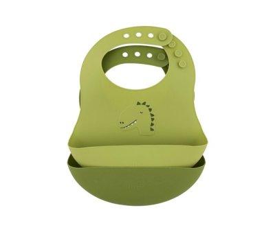 2 Silicone Bibs Trixie Mr. Dino