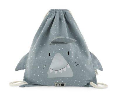 Personalised Mr. Shark Drawstring Backpack