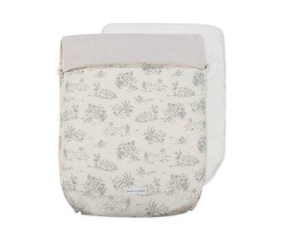 Saco Cuco 3 en 1 Entretiempo Toile de Jouy Crema