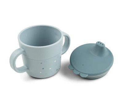 Tasse d'apprentissage Happy Dots Blue