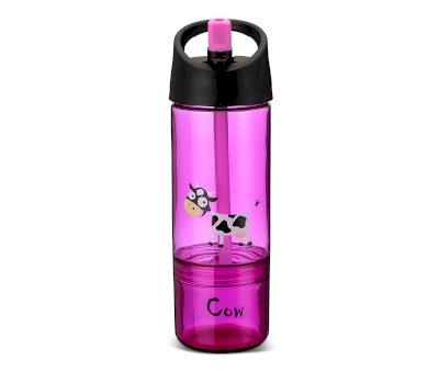 Tritan Bottle 2 in 1 Purple Cow