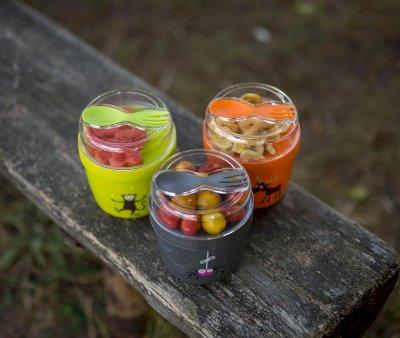 Snack N'ice Cup L Lunchbox Spider Grey