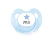 Blue Star Personalised Retro Pacifier