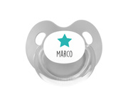 Succhietto Personalizzato Tutete Retro Grigio Stella