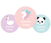 Pack 3 Distintivi Personalizzati Unicorno