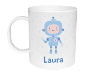 Taza de Plstico Personalizada Robot