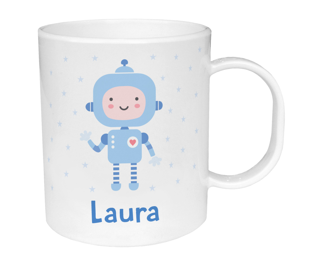 Taza de Plstico Personalizada Robot