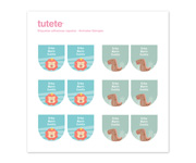 Iron-On Labels and Stickers Wild Animals Combo Pack