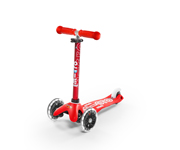 Patinete Mini Micro Deluxe Rojo Luces LED