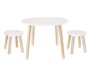 Kids' Table with 2 Stools
