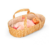 Moses Basket Wicker for Small Dolls