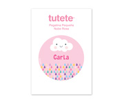 Etichetta Adesiva Piccola Nube Rosa