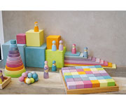 12 Figuritas Amigos Arcoiris Pastel