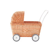 Carrozzina Bambole Strolley Naturale