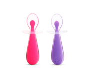 Pack 2 Cucchiai Silicone Apprendimento Gentle?  Rosa/Lilla