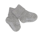 Bamboo Light Grey Non-Slip Socks