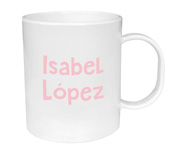 Tazza Plastica Personalizzata Stella Rosa