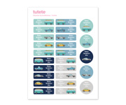 Iron-On Labels and Stickers Car Combo Pack