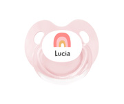 Chupeta Personalizada Retro Arco ris Rosa