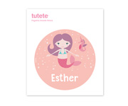 Etichetta Adesiva Rotonda Grande Sirena