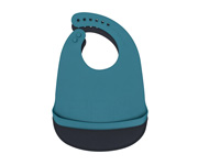 2 Catchie Silicone Bibs Blue Dusk & Charcoal