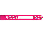 Pulsera Identificativa Infoband Flores Rosa