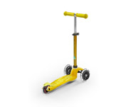 Mini Micro Deluxe Scooter Yellow LED Lights
