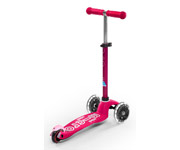 Mini Micro Deluxe Scooter Pink LED Lights
