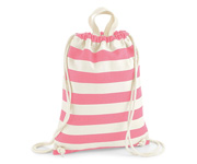 Mochila Saco Personalizada Nautical Natural -Rosa