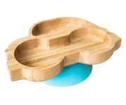Plato Bamb con Ventosa Coche Azul