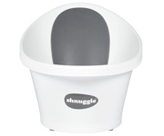 Banheira Shnuggle Branca Encosto Cinzento Estrelas Pequenas