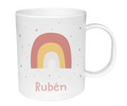 Chvena Plstico Arco-ris Personalizada Rosa