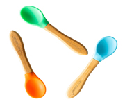 3 Cucharas Bamb Azul Verde Naranja