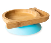 Prato bambu com ventosa  Blue Snail
