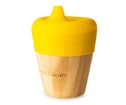 Vaso Bamb Amarillo con Tapa 190ml