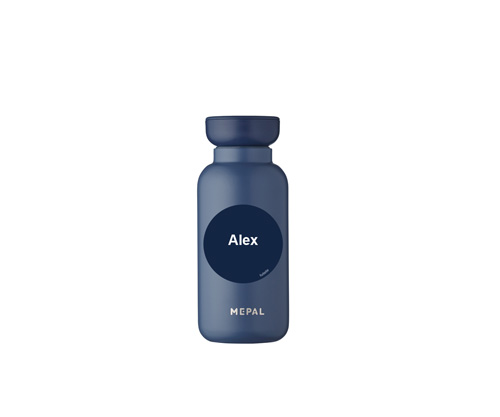 Garrafa Trmica Nrdica Elipse 350ml Personalizvel Denim