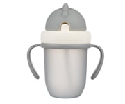 Tazza con Cannuccia Silicone Matt Grigio 210ml