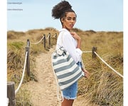 Mochila Saco Nutica Natural-Marinha Personalizvel