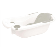 Vaschetta Bagno Cubeta Bianco-Grigio